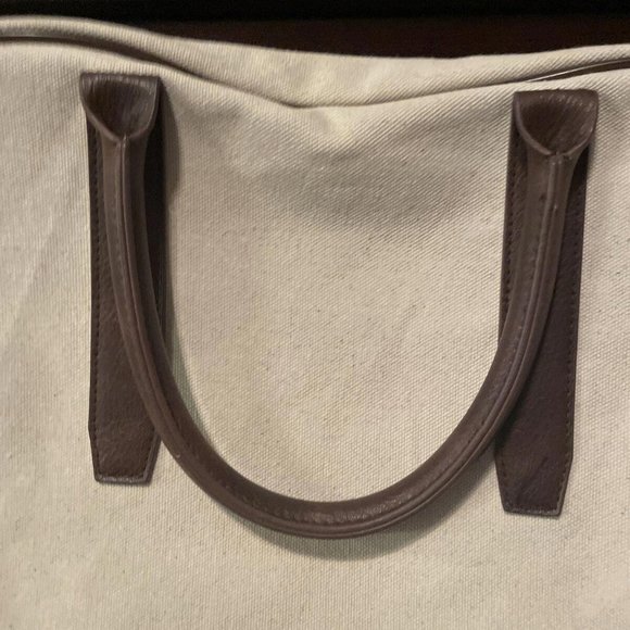 John Varvatos Canvas Crossbody Messenger Travel Weekend Carryon Bag - Picture 3 of 7